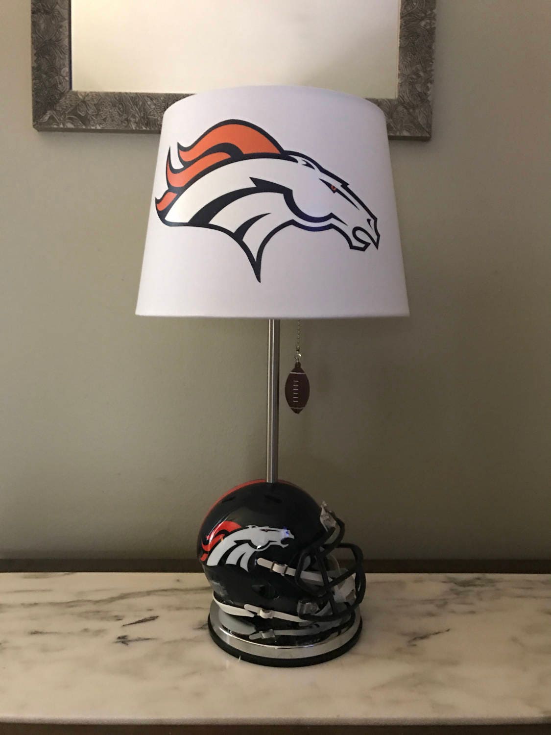 Denver Broncos football Lamp. Nfl sports team.