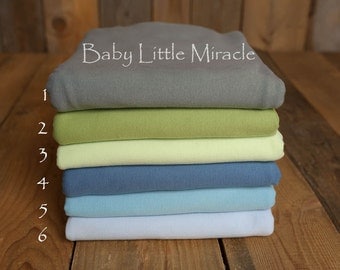 Blue Newborn Photo Prop Backdrop - Newborn stretch backdrop – cotton, baby backdrop, stretch baby, blanket,photography prop,newborn