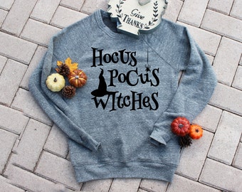 Halloween Hocus Pocus Witches UNISEX Sweater. Funny Halloween Shirt. Womens Halloween Shirt. Happy Halloween Witches