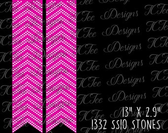 Rhinestone Cheer Bow Template - SVG Design Download - Vector Cut File