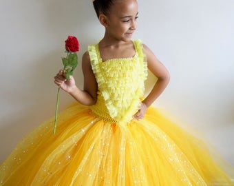 Disney Belle Beauty & the Beast inspired Gown Prom Belle