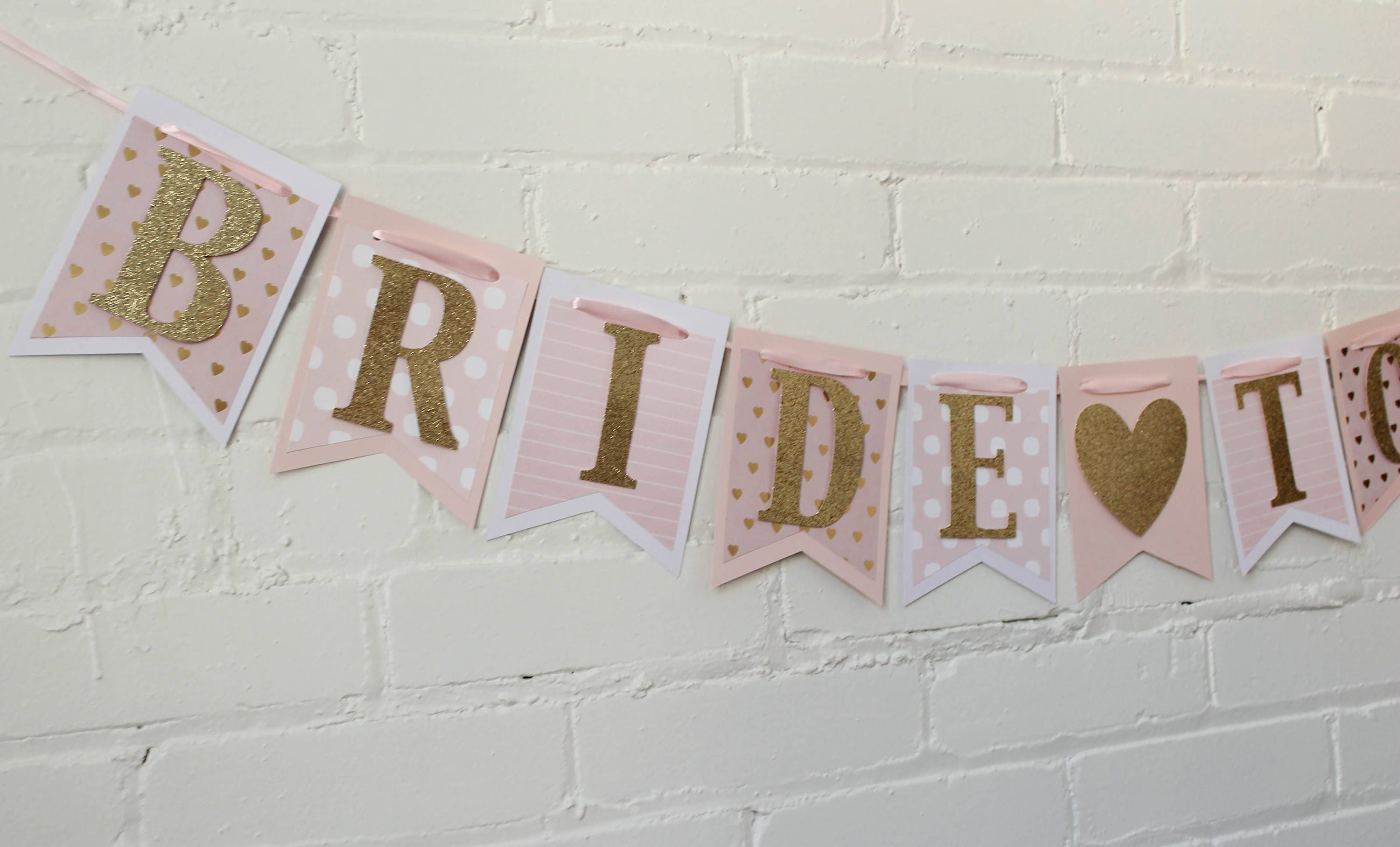 Bride-to-Be Banner Bridal Shower Banner Pink Bridal Shower