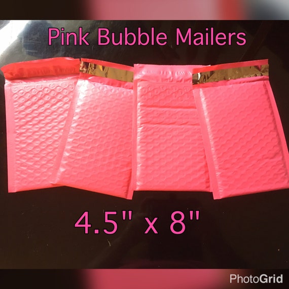 pink bubble mailing bags