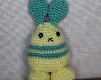 Handmade Amigurumi Crochet Yellow Rabbit