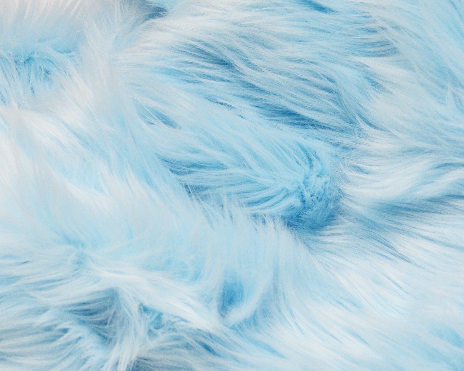 Baby Blue Cosplay Fur Craft Squares: Sky Blue Fur Baby Blue