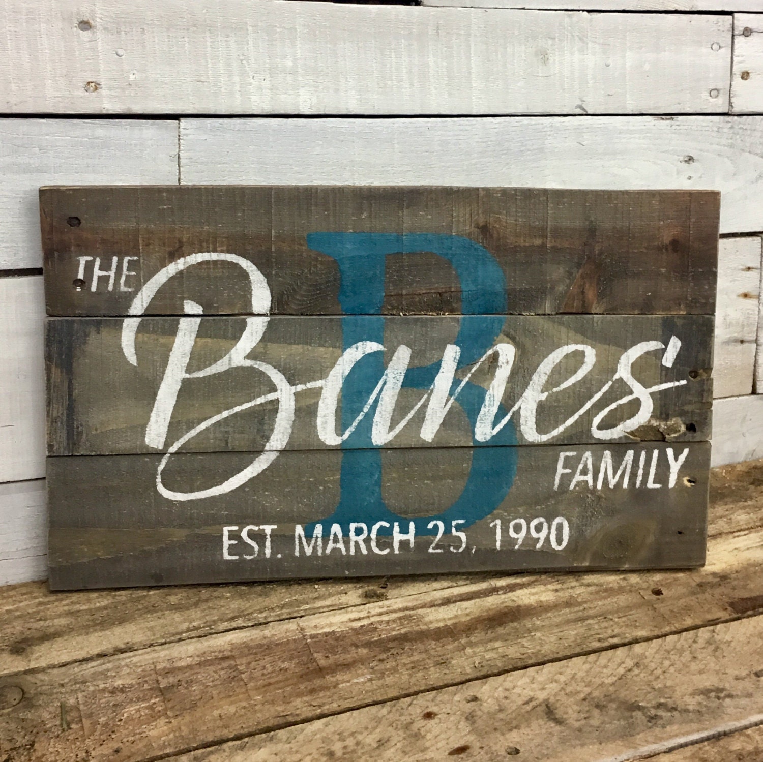 Wedding Custom Wood Name Sign Custom Wedding Gift Pallet