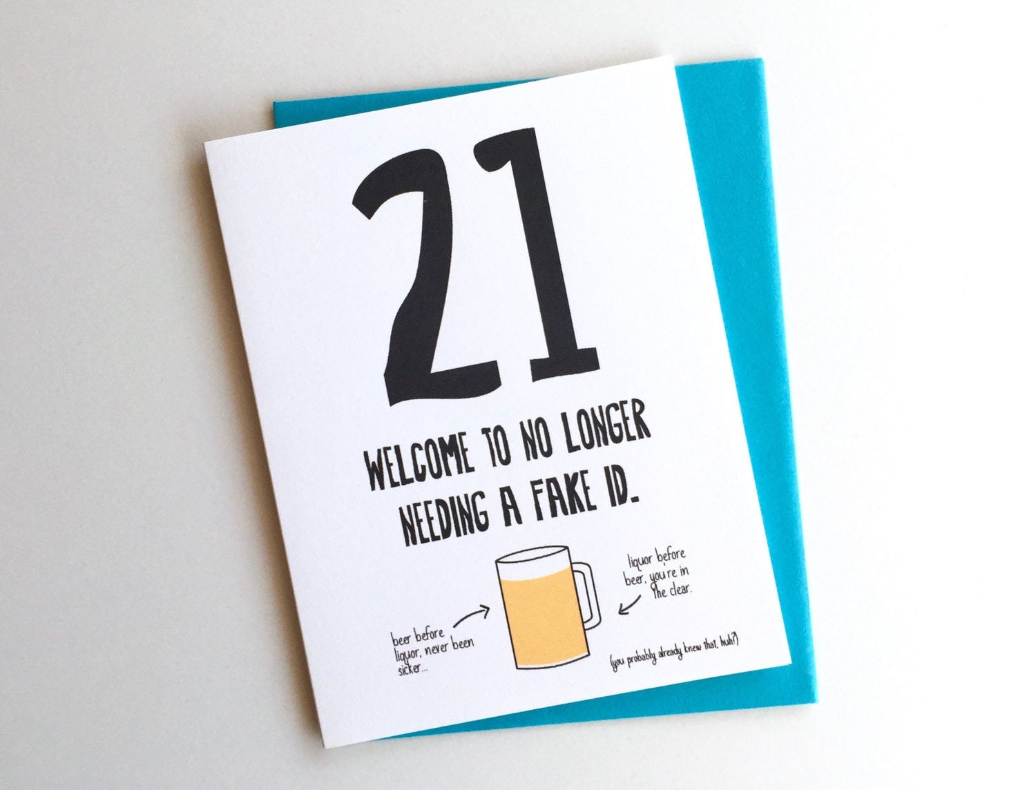 Funny 21st Birthday Card 21st Birthday Card