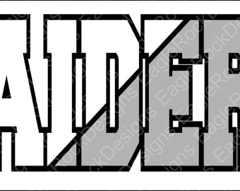 Raiders| SVG| DXF| EPS| Digital Cut File| Silhouette| Cricut| Mascot| Football| Vector File| Instant Download
