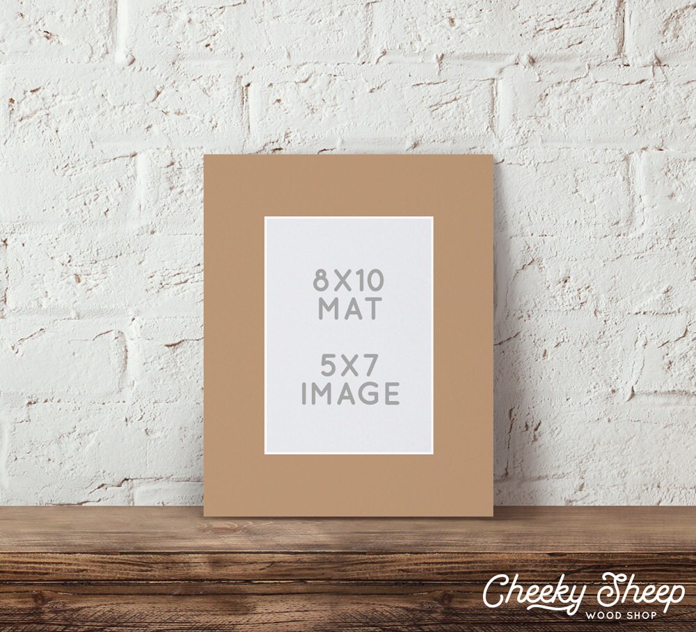 Photo Mat 8x10 for a 5x7 Photo Decorative Mat Board Picture