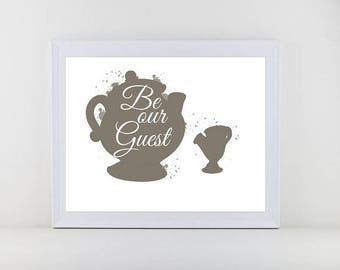Be our guest print | Etsy