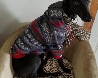 Whippet and Greyhound Hoodie, Cotton knit, Fleece and Sweater Fleece