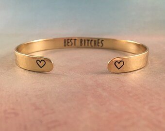 Best Friend Gift, Best Friend Bracelet, Funny Friend Gift, Friendship Bracelet, Best Friend Birthday Gift, Gift for Her, Red Fern Studio