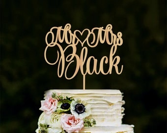 Mr Mrs Name Cake Topper Wedding Cakes Toppers Personalised And Mr Mrs Name Cake Topper Wedding Cakes Toppers Personalised And