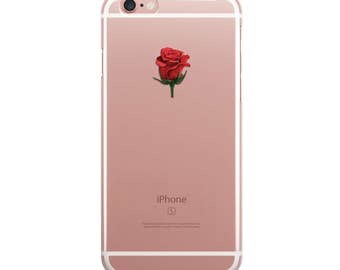 Rose Logo iPhone Case Clear Transparent Phone Cases Cover Etui 5/5S/6/6S/6PLUS/7/7PLUS KYOUSTUFF