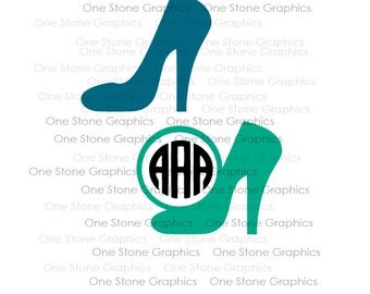 High heel monogram,monogram frame,high heels,high heel svg,svg file,digital download,monogram frames,frame svg,monogram,heel monogram,heel
