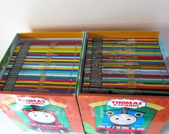 Thomas the tank engine, The complete Thomas the tank engine library, 68 Thomas story books, Complete collection Thomas stories, Steam train.