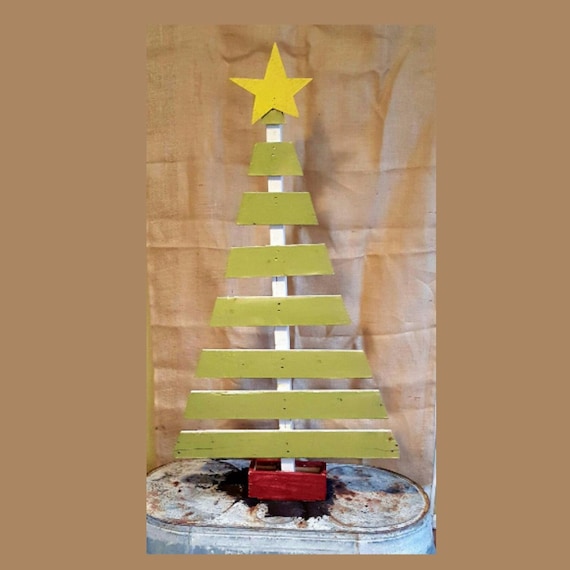 Items similar to Wood Christmas Tree. Rustic. Green. Pallet Christmas ...