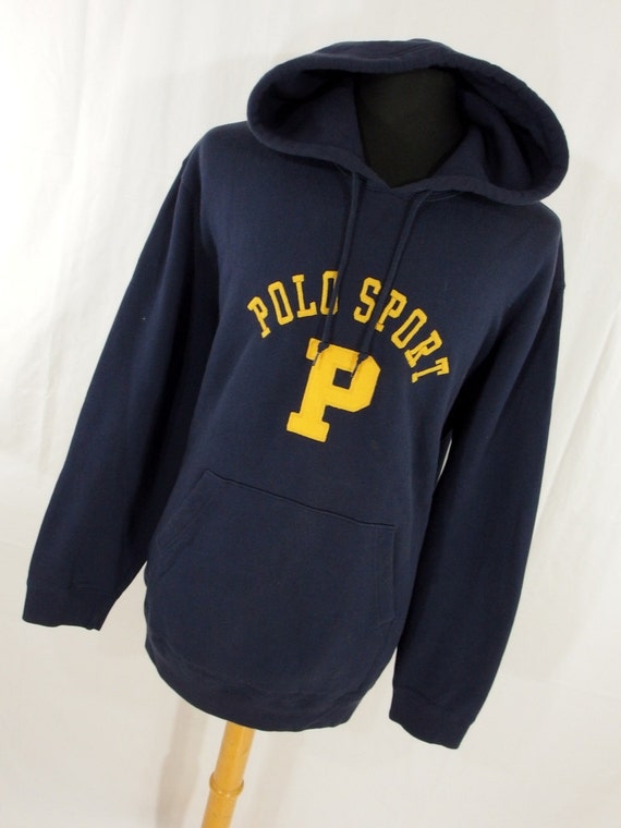 SALE Vintage Ralph Lauren Polo Sport Hoodie Sweatshirt XXL