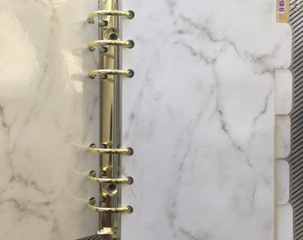 Planner Dividers - Double Sided - Personal Size - Set of 6 / Marble Planner Dividers / Planner Accessory