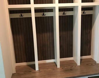 Mudroom Lockers Entry Furniture Hall Tree Storage Bench Cubbies 67"wide Coat & Hat Rack