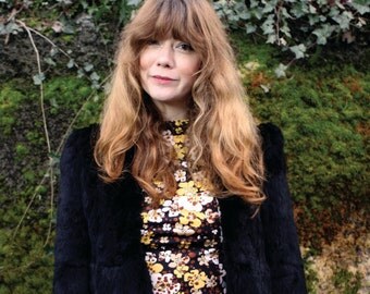 Vintage 70's Floral Mini-Dress XS
