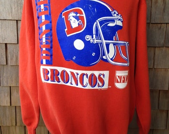 Vintage 1990 Denver Broncos sweatshirt - Large / XL - Logo 7