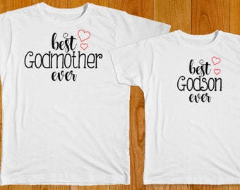 godmother and goddaughter matching shirts