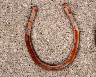 Used Horseshoes, Antique Horseshoes, Farmhouse Antiques, Southwestern Decor, Rusty Metal, Iron Horseshoes, Lucky Horseshoe, LARGE SIZE.