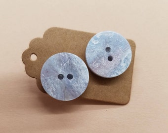 Handmade Button Earrings 23