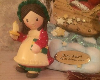 Vintage 1982 Holly Hobbie "Bright Holiday Cheer" a Christmas Ornament