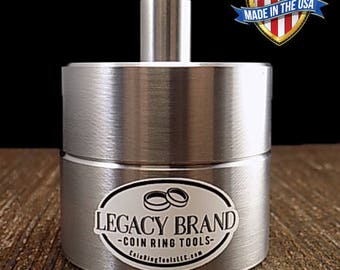 Coin Ring Punch and Spacer Set Center Punch 1/2" holes in hundreds of different coins Legacy Brand