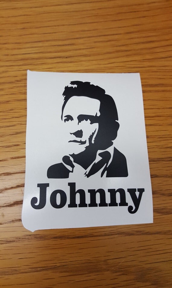 ON SALE Johnny Cash Vinyl Decal Johnny Cash Yeti Ozark