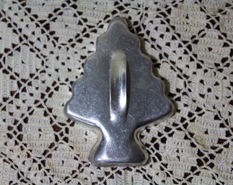 Vintage Aluminum Tree Shaped Cookie Cutter