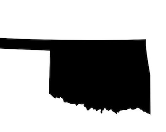 State of Oklahoma OK outline SVG Digital Download Cuttable Files Cricut Silhouette