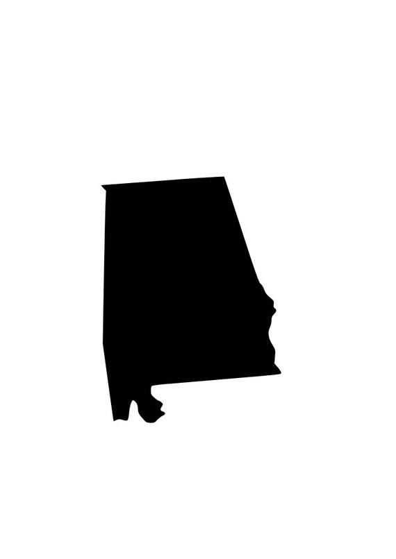 Download State of Alabama AL outline laptop cup decal SVG Digital ...