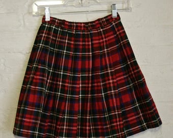 XXS Plaid Tartan Mini Skirt