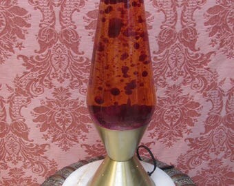 Vintage & Original 1960s-70s Star-lite Base RED LAVA LAMP