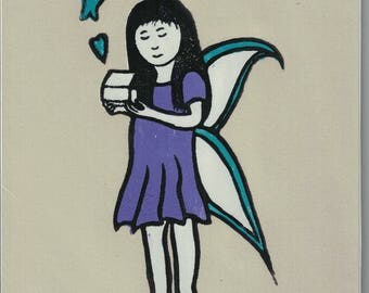 Pandora's Creation - Lino Block Print 8x10