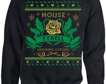 Game of Thrones. Ugly Christmas Sweater. Game of Thrones Sweatshirt. Ugly Sweater House of Tyrell. Unisex Sweatshirt