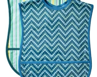 2 Adult Bib Set - Choose any 2 Fabrics