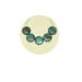 12MM Genuine Malachite Gemstone Coin Beads , 5 Pcs