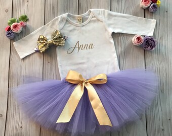Tutu Dress | Birthday Tutu | Baby Tutu Skirt | Lavender Tutu | Strawberrie Rose | 1st Birthday Tutu