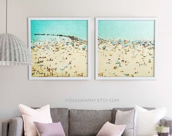 Oversized Art // Beach Photography // Diptych Prints by minagraphy