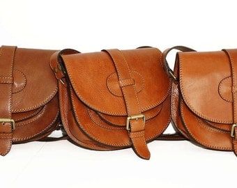 Leather Saddle Bag, Leather Messenger Bag, Leather bag, Leather Messenger, Leather Purse, Leather Cross-body Bag, IPhone case,Goldmann S,tan