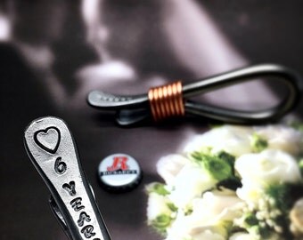 6th Year Iron Wedding Anniversary Gift Bottle Opener - 6 Years - For Couple - Him - Her - 6 - Sixth - Wedding Themes - Metal Steel Naz Forge