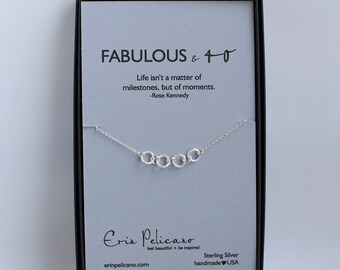 40th Birthday Gifts for Women Birthday Gift For Her Jewelry for Wife Birthday Necklace 30th birthday gift Inspirational Gift Girlfriend Gift
