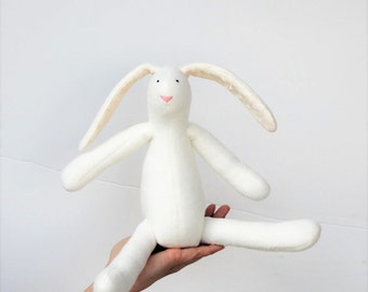 terry cloth stuffed bunny