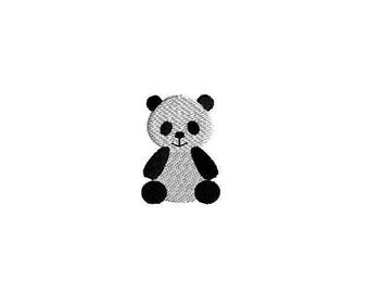 Mini Panda Machine Embroidery Design-INSTANT DOWNLOAD