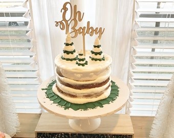 Oh Baby cake topper, baby shower cake topper, birthday party decor