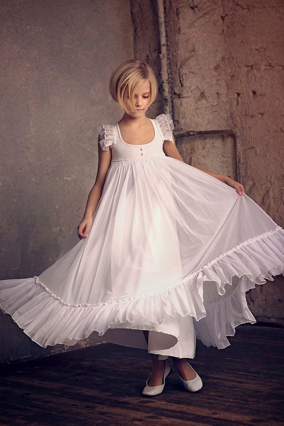 White Chiffon Dress